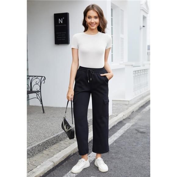 5 Pack Women's T-Shirts - Crew Neck Short Sleeve Casual Basic Fitted Stretchy - Picture 4 of 7